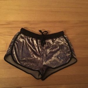 Grey Velvet shorts